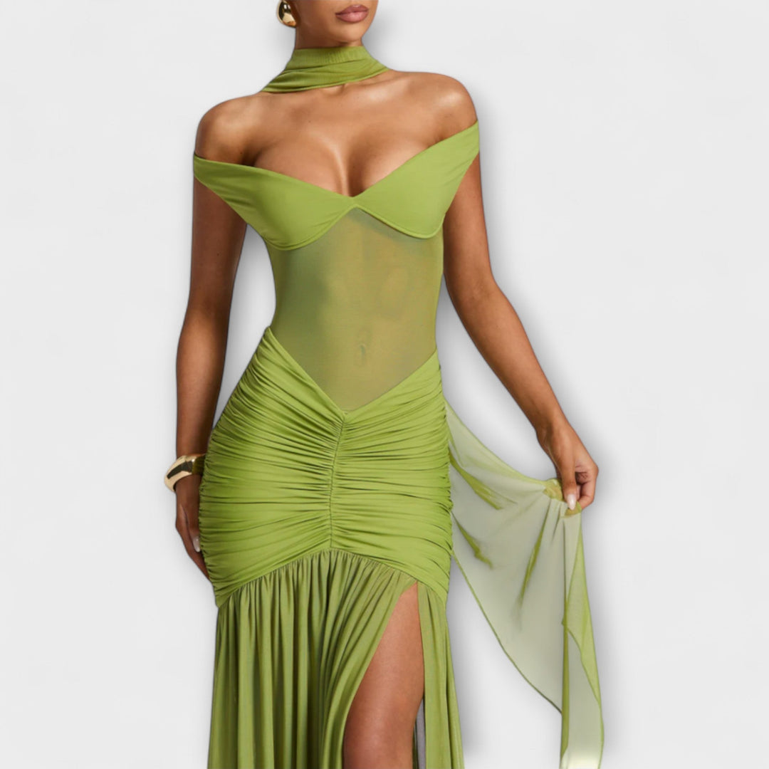 Jutta | Schlitzkleid mit Wow Faktor