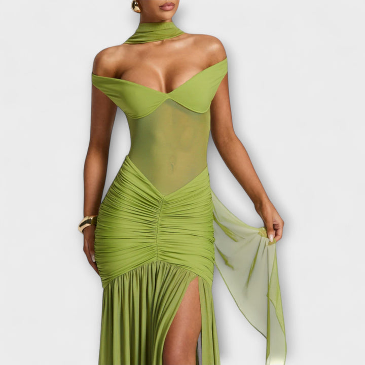 Jutta | Schlitzkleid mit Wow Faktor