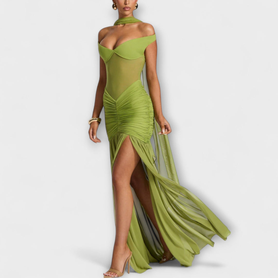 Jutta | Schlitzkleid mit Wow Faktor