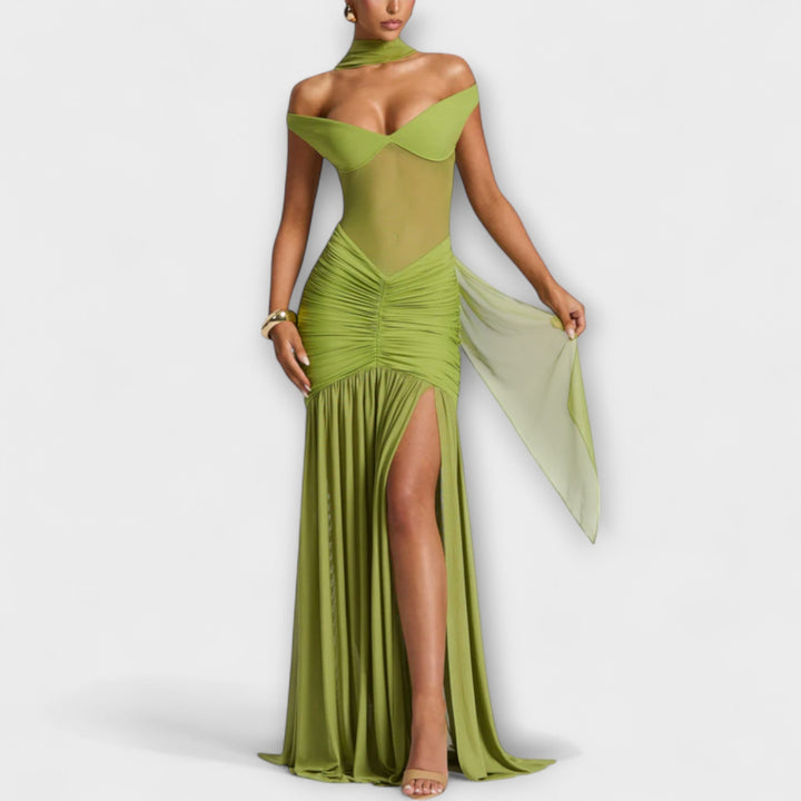 Jutta | Schlitzkleid mit Wow Faktor