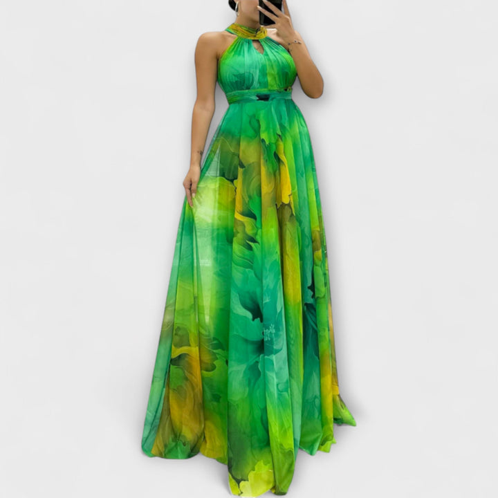 Luisa | Maxikleid aus Chiffon mit Blumenmuster