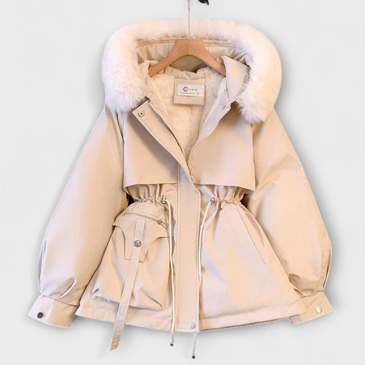 Luisa | Elegante Winterjacke Brévine mit Pelzkragen