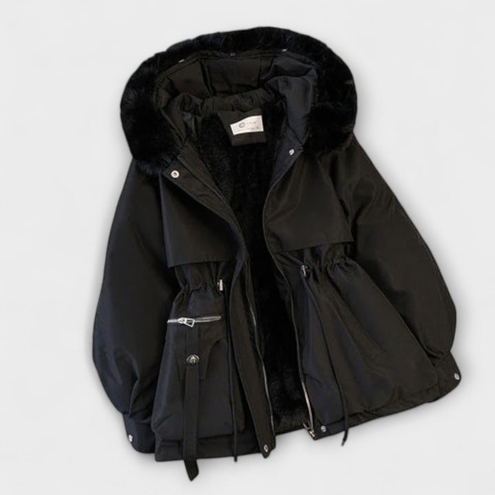 Luisa | Elegante Winterjacke Brévine mit Pelzkragen