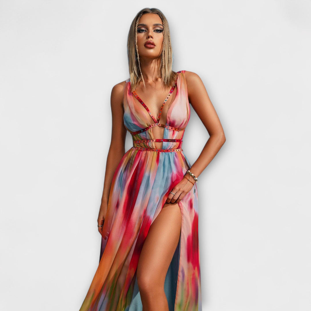 Isolde | Gemaltes Maxikleid