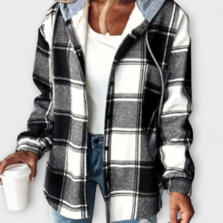 Susanne | Karierter Kapuzenpullover für Frauen