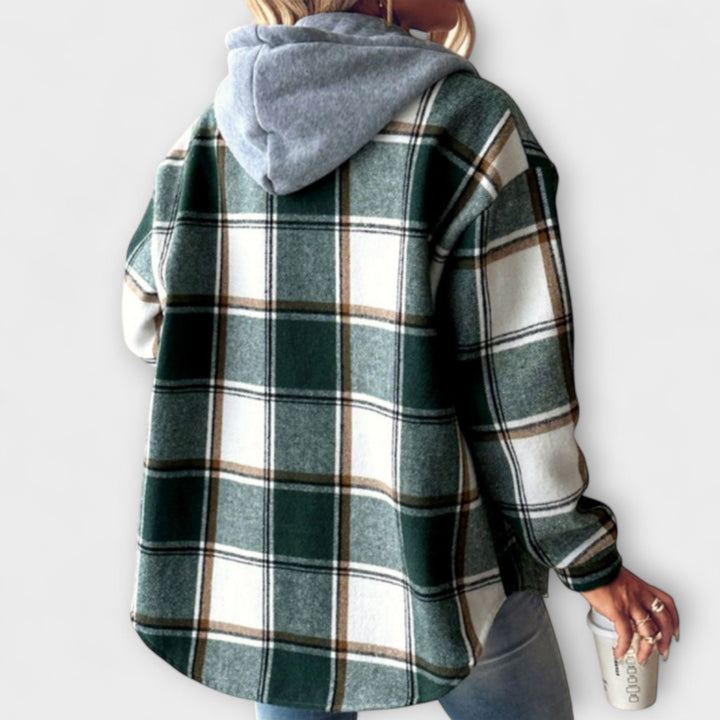 Susanne | Karierter Kapuzenpullover für Frauen