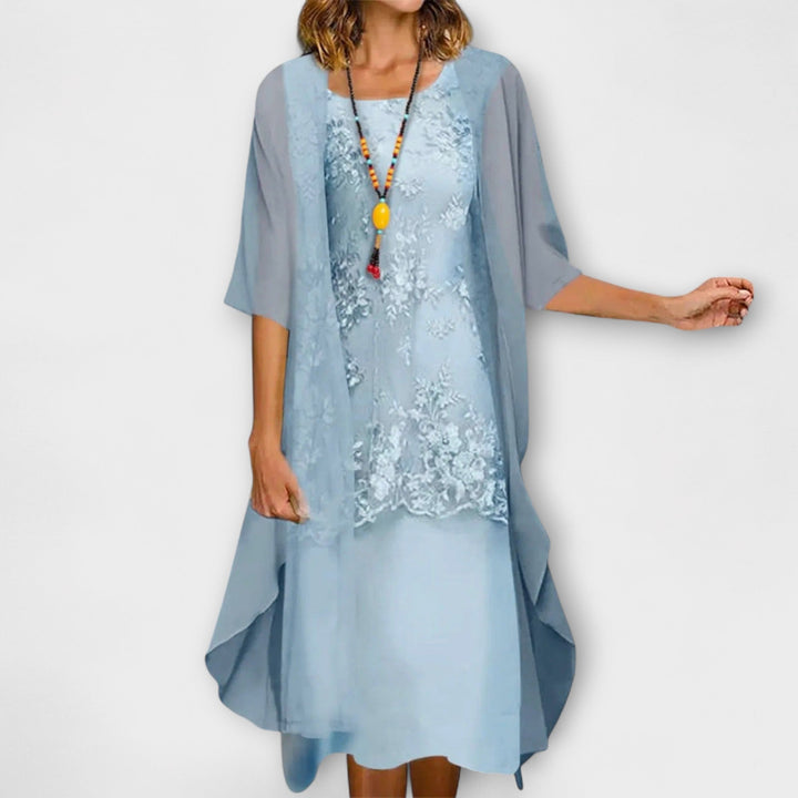 Josephine | Elegantes zweiteiliges Chiffonkleid