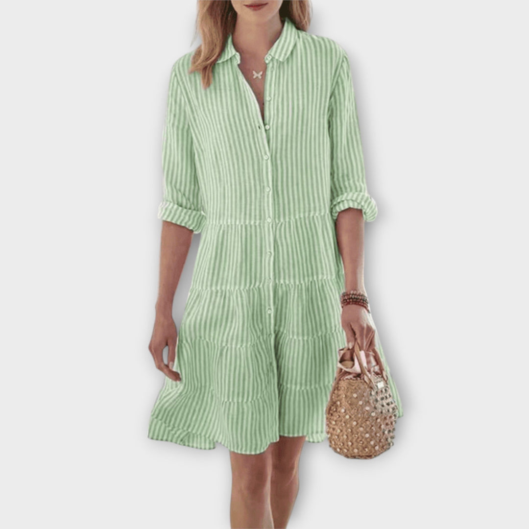 Gesine | Luftiges Gestreiftes Kleid