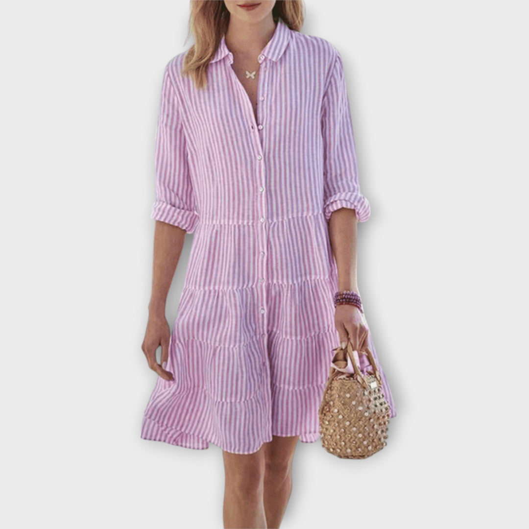Gesine | Luftiges Gestreiftes Kleid