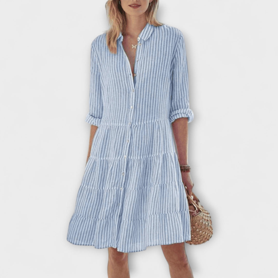Gesine | Luftiges Gestreiftes Kleid