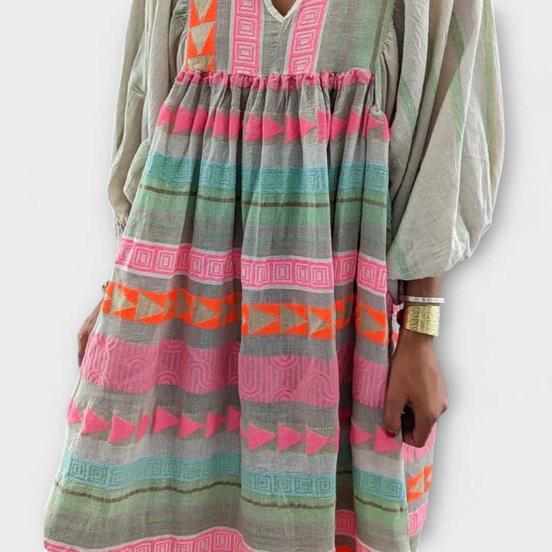 Rosemarie | Hermine Vibrant Lose Kleid