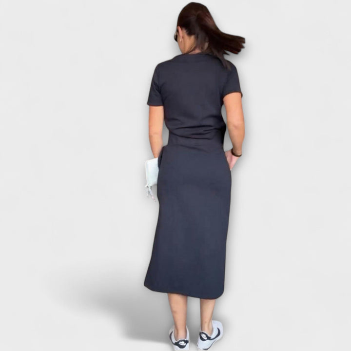 Viktoria | Elegantes V-Ausschnitt Top mit Rock