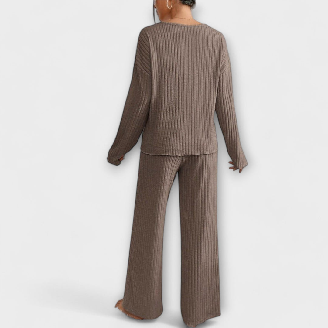 Edeltraud | Geripptes Loungset