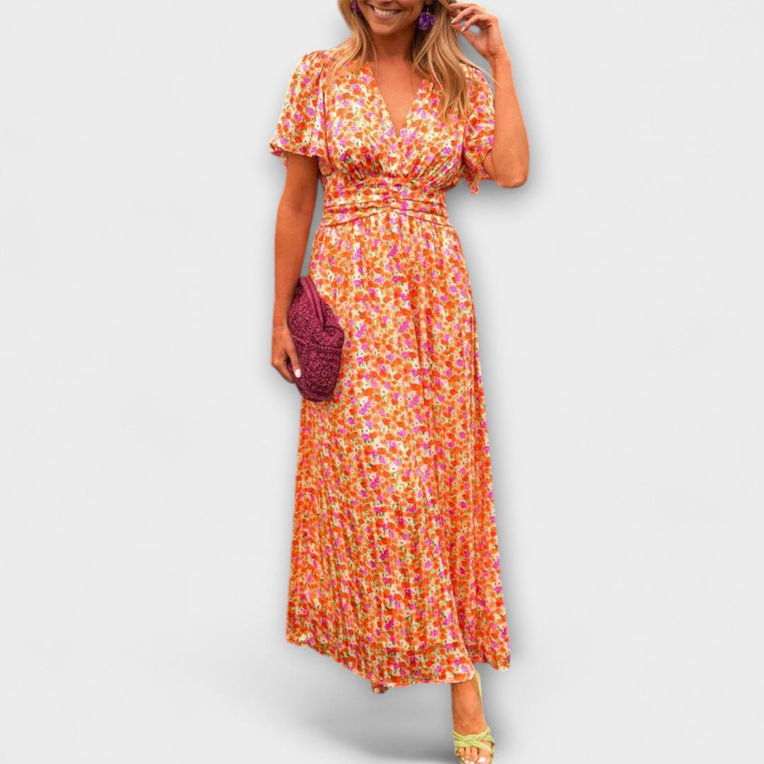 Barbara | Klassisches V-Ausschnitt Kleid