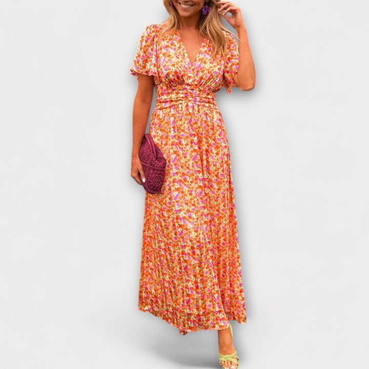 Barbara | Klassisches V-Ausschnitt Kleid