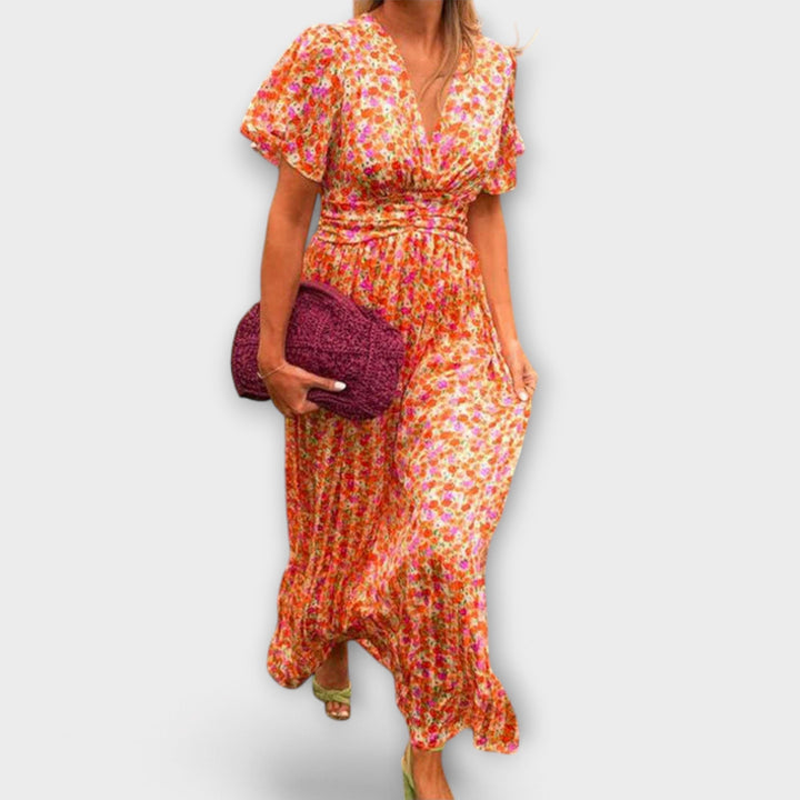 Barbara | Klassisches V-Ausschnitt Kleid