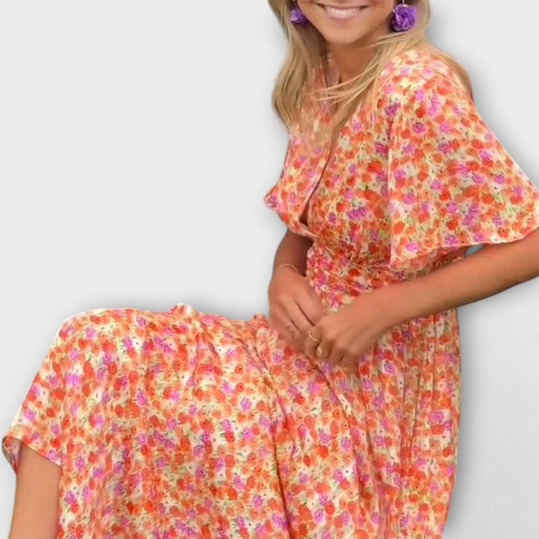 Barbara | Klassisches V-Ausschnitt Kleid