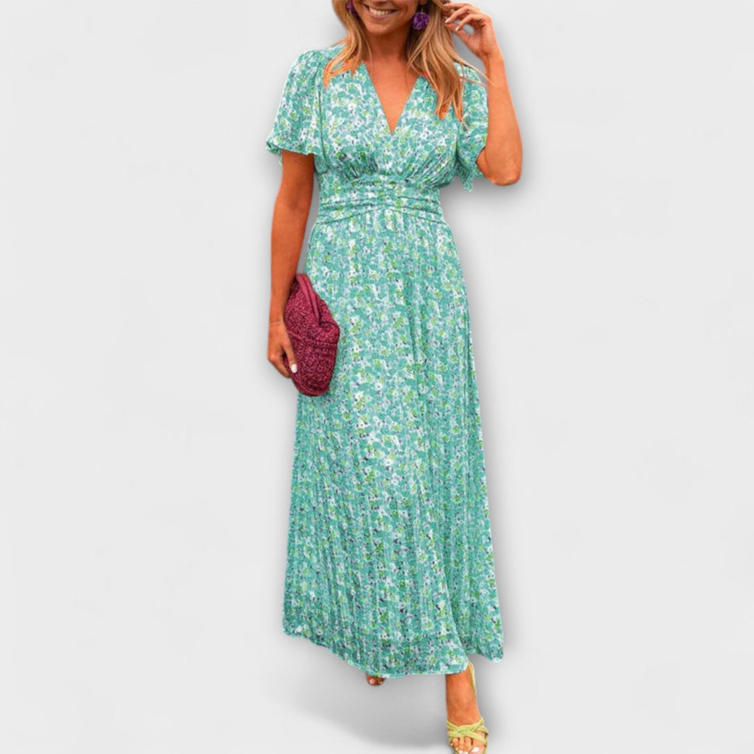 Barbara | Klassisches V-Ausschnitt Kleid
