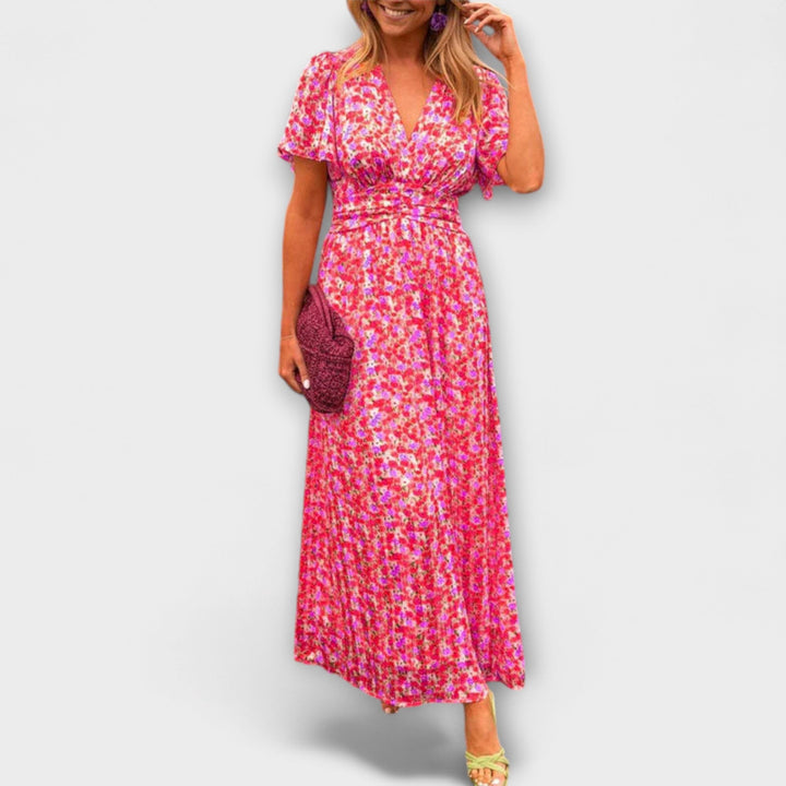 Barbara | Klassisches V-Ausschnitt Kleid