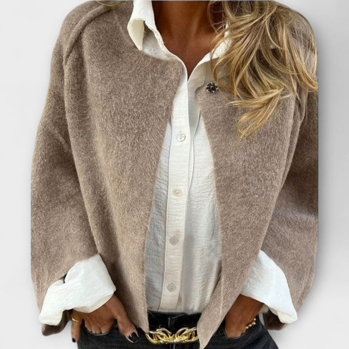 Vivien | Stylische Kurze Jacke mit Rundhalsausschnitt