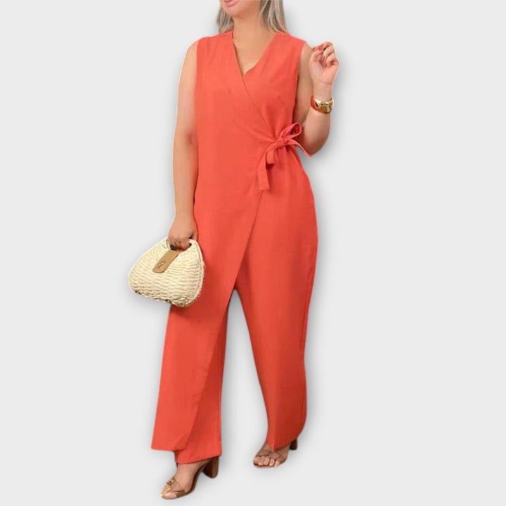 Hertha | Eleganter Overall mit Wickelschnitt
