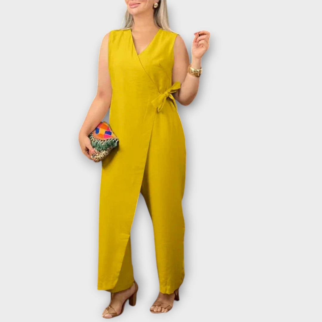 Hertha | Eleganter Overall mit Wickelschnitt