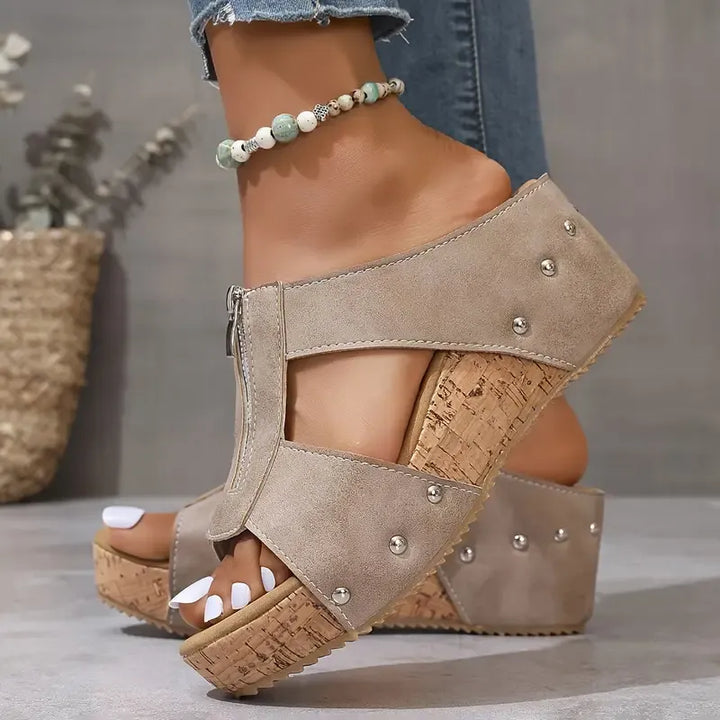 Thea | Stylische Keilsandalen