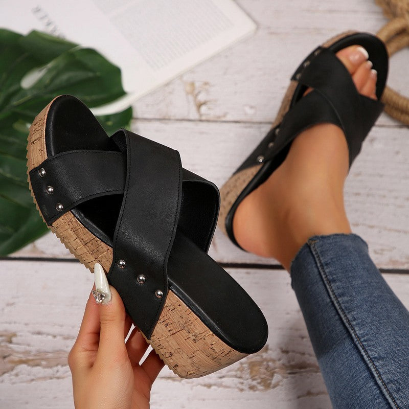 Ellen | Boho Keilsandalen Bekleidung & Accessoires