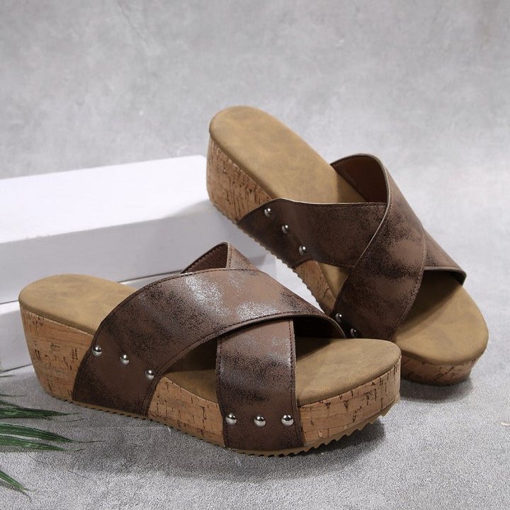 Ellen | Boho Keilsandalen Bekleidung & Accessoires
