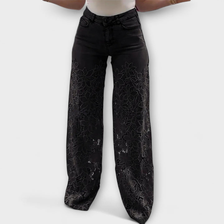 Marie | Trendige Spitzen-Patchwork-Jeans
