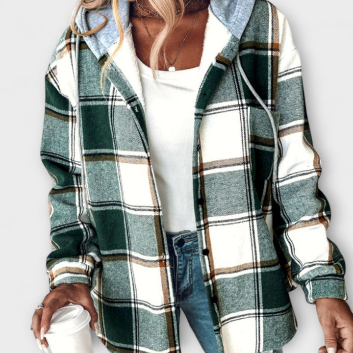 Susanne | Karierter Kapuzenpullover für Frauen