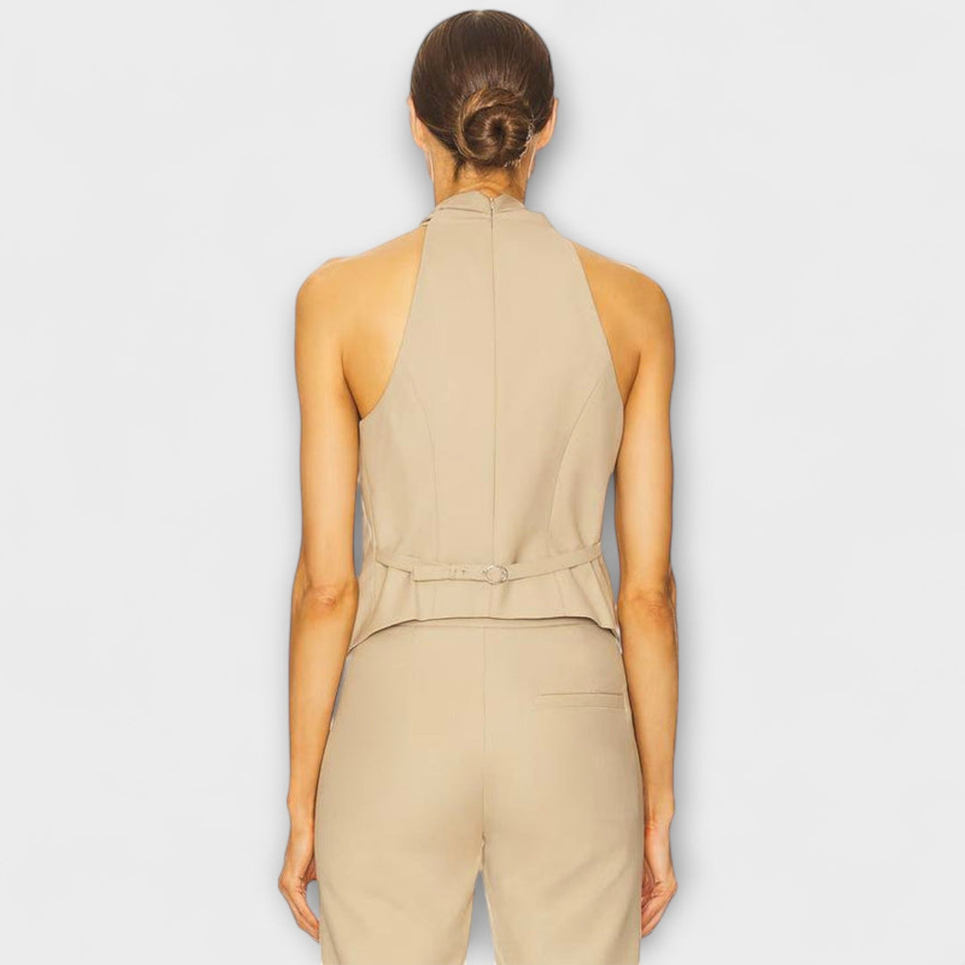 Vivien | Überkreuz-Design Halter Neck Tanktop